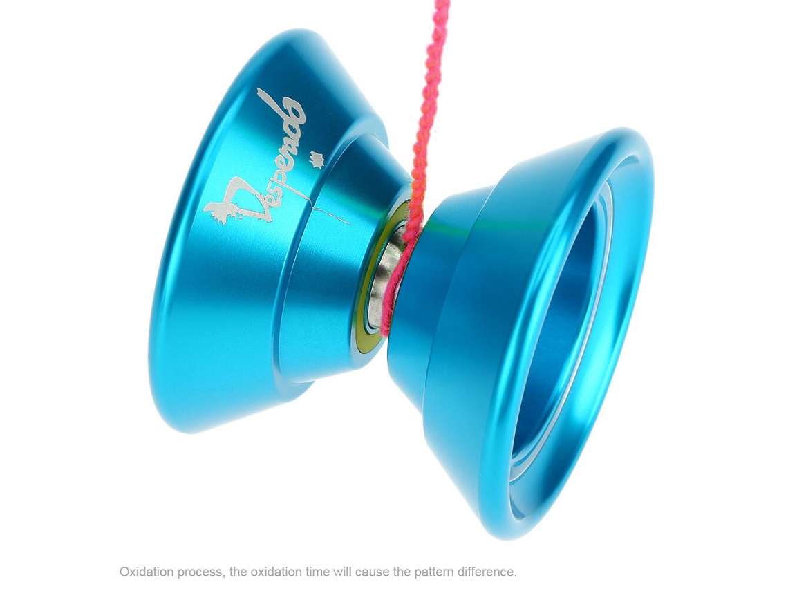 Yoyo Mágico Profesional N5 Desperado De Aluminio Con Rodamiento, 8 Bolas Kk Para Niños, Color Azul.