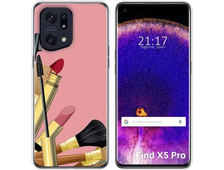 Carcasa para Oppo Find X5 Pro 5G TUMUNDOSMARTPHONE Dibujos Brochas Multicolor