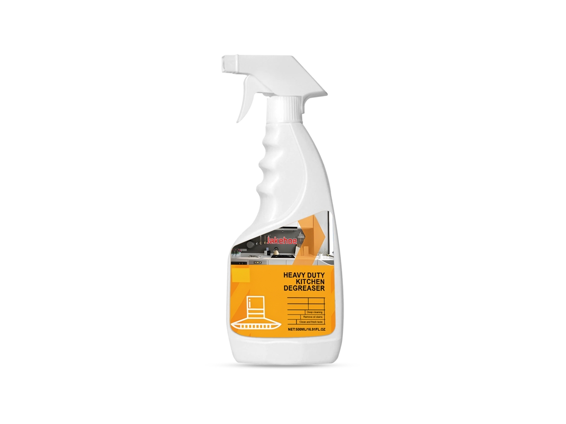 Potente spray desengrasante para cocinas.