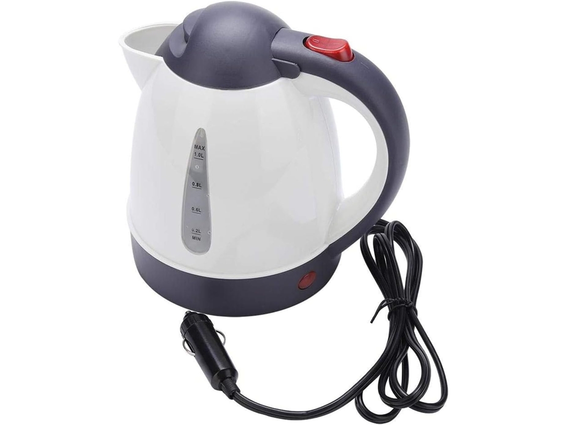 Hervidor eléctrico portátil de 12 V para coche, cafetera de viaje con ebullición rápida.