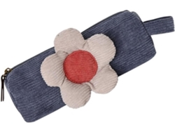 Estuche multifuncional con estampado floral, 23 x 10 cm, de tela, práctico y fácil de usar. SFUSHOS