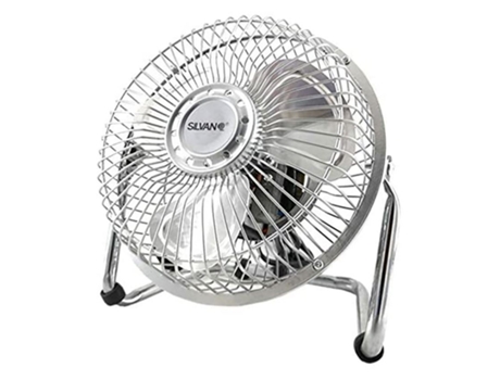 Ventilador de mesa 6'' pulgadas metalico aspa de acero 15,24Cm