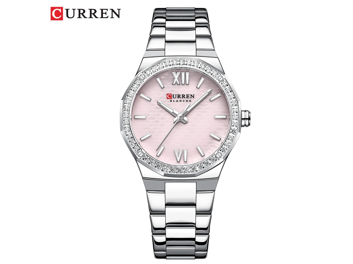 Relógio de Pulso Feminino, Pequeno e Elegante, Cravejado com Strass Multifacetados, À Prova D'água, com Mecanismo de Quartzo. MDUG