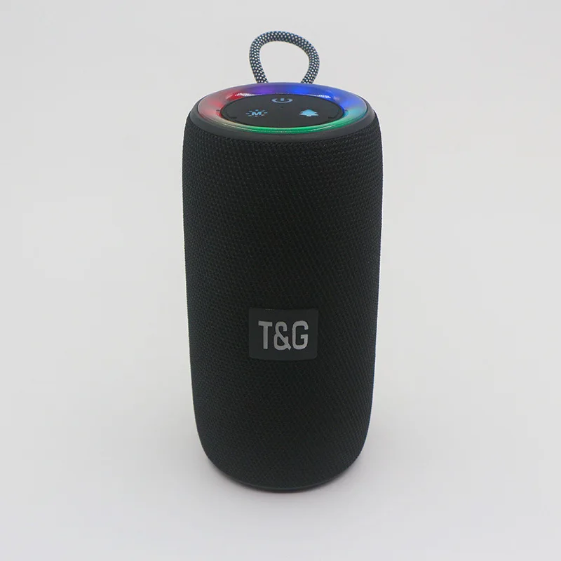 Altavoz Cilíndrico Pequeño E Impermeable (negro) Para Viajes, Deportes, Fiestas, Uso Doméstico, Reproductor De Música Con Sonido Envolvente.