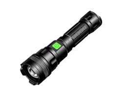 Linterna Led 12000lumens Usb Recargable 3modos Zoomable Ipx8 Camping Negro Yizhood