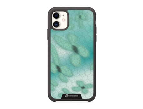 Funda Móvil Oficial Protector para iPhone 11 PHONECASES3D Piel Sintética Negro