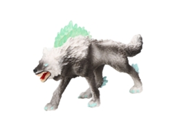 Brinquedo De Modelo De Lobo Da Neve Figura Animal Realista Brincadeira Infantil