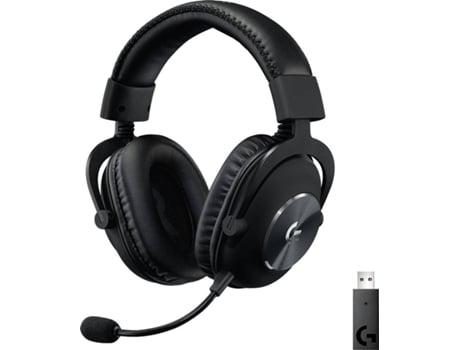 Auriculares Gaming Inalámbrico LOGITECH PRO X (On Ear - Negro)