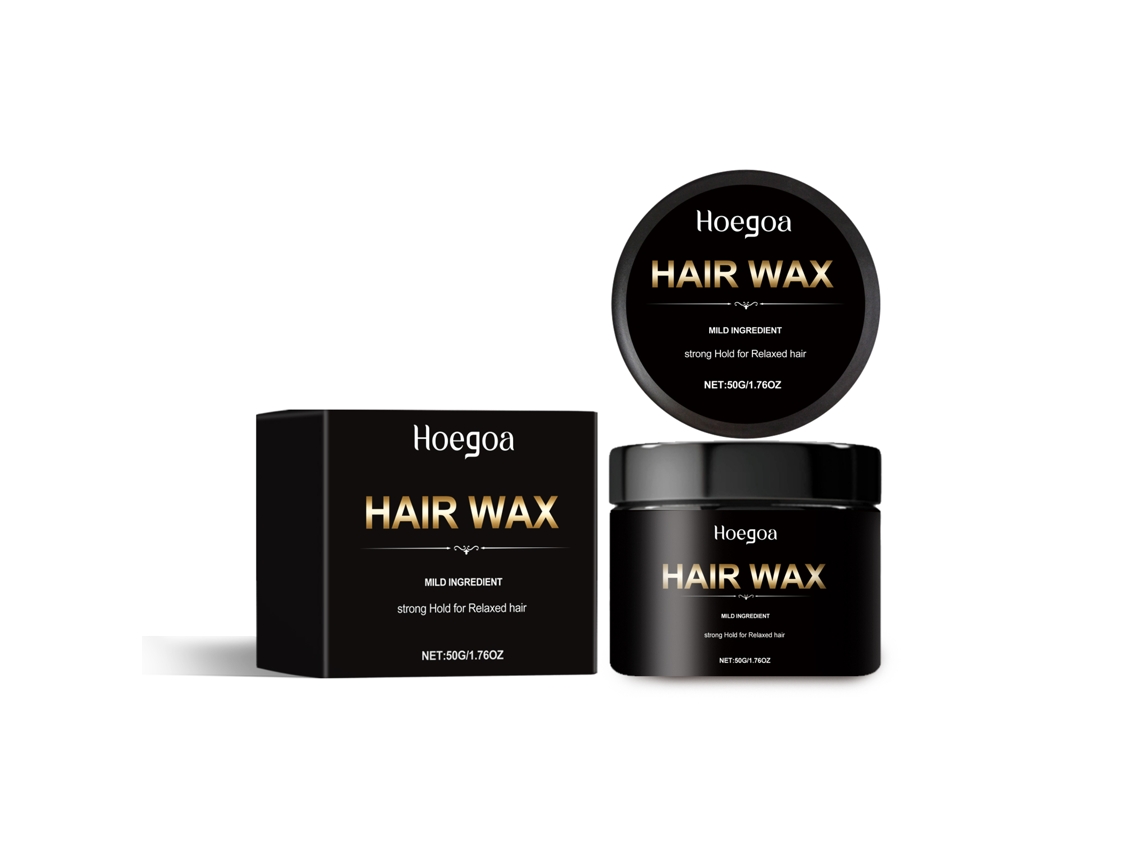 Gel fijador Hoegoa para hombres, pomada de cera, cuidado del cabello