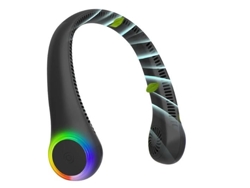 Wowgo Mini Ventilador Cuello, Varios Colores, Bnf0688 Usb De Manos Libres 3 Velocidades, Negro (Nuevo No Precintado)