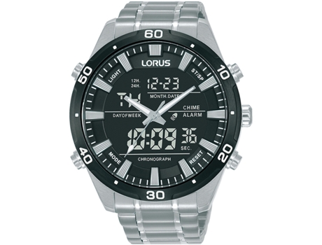 Reloj para Hombre Plata Acero Inoxidable Sport Chrono Rw649Ax9 LORUS