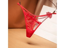 Braguitas Transparentes Sexys Para Mujer Con Encaje Y Bordado Floral, Talle Bajo, Talla Única.