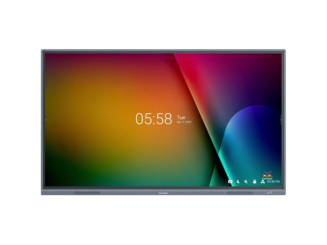 Pantalla Táctil Interactiva VIEWSONIC IFP7533-G (Negro - LED - IPS - TFT - D-LED - LCD - 4K Ultra HD - 75")