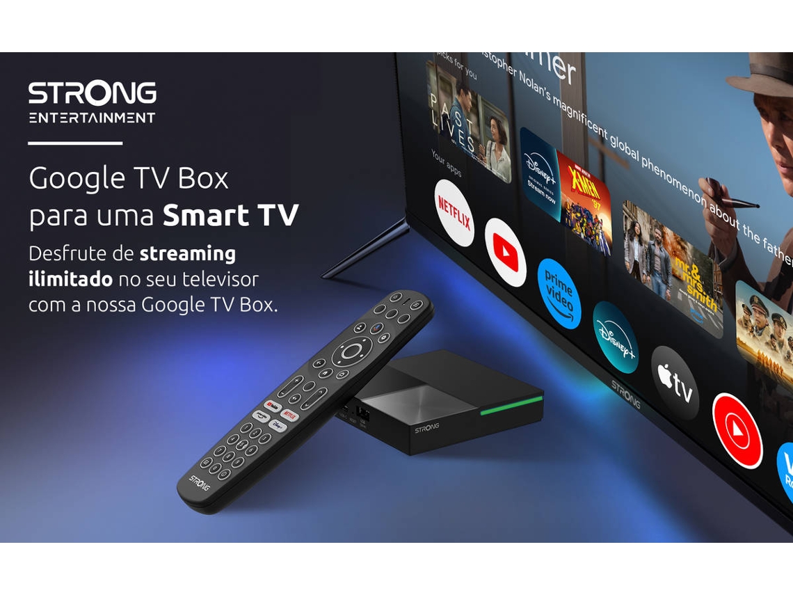 Box Smart TV STRONG LEAP-S3 PRO (Google TV - 4K Ultra HD - 4 GB RAM - Wi-Fi)