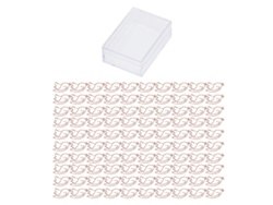 100 Clips De Papel Metálicos De Oro Rosa Con Forma De Animal, Diseño De Colibrí, Minicaja Portátil De Suministros De Oficina Con Galvanoplastia.