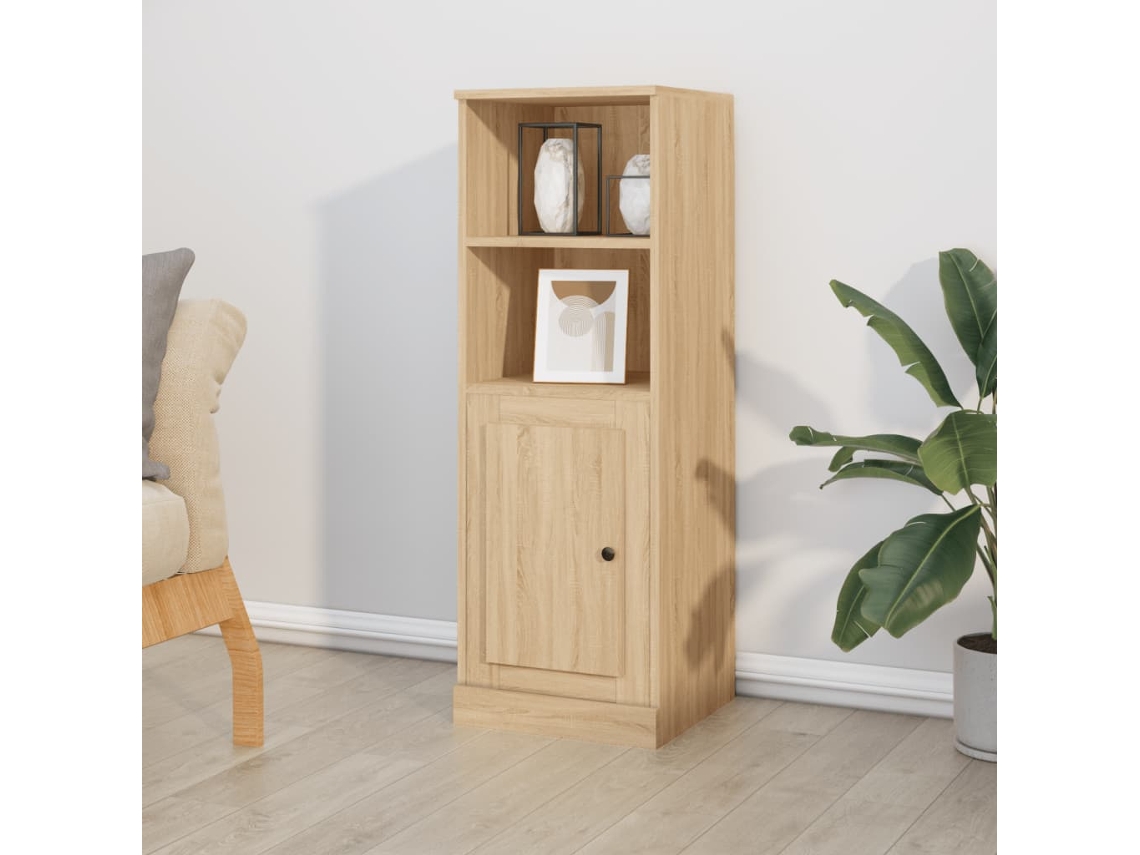 Aparador Alto Madera Contrachapada Roble Sonoma 36x35,5x103,5cm