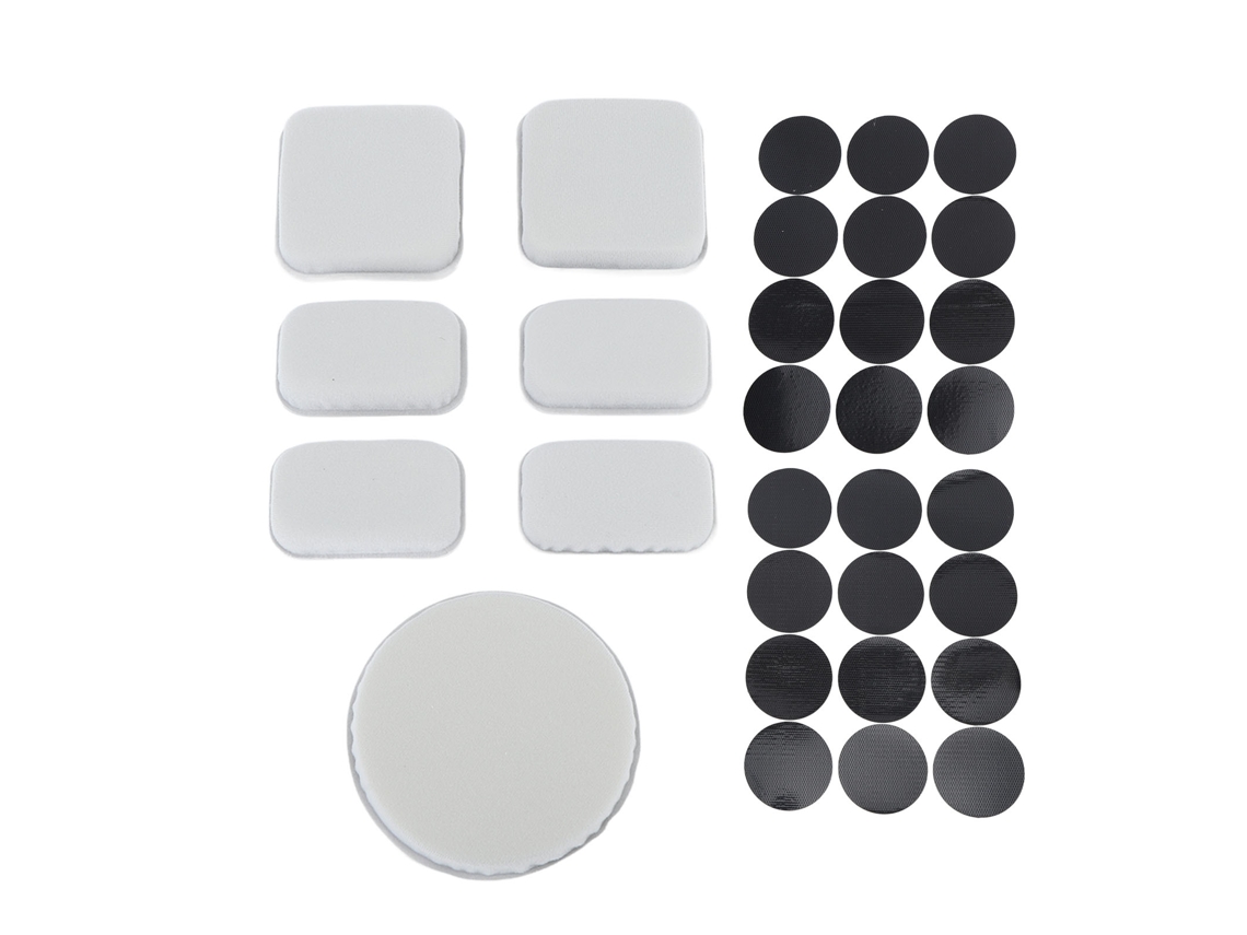 2026-kit De Relleno Para Casco 7pcs Eva Espuma Alta Protective Forro Almohadilla Con 24pcs Ganchos Y Lazos Para Moto Bicicleta Ciclismo Gris
