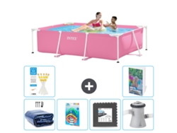 Intex Piscina Com Estrutura Retangular - 220x150x60 Cm - 7-peças S3