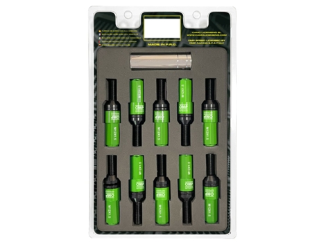 Kit de tornillos OMP OMPS09981208 28 mm Verde M12 x 1,50