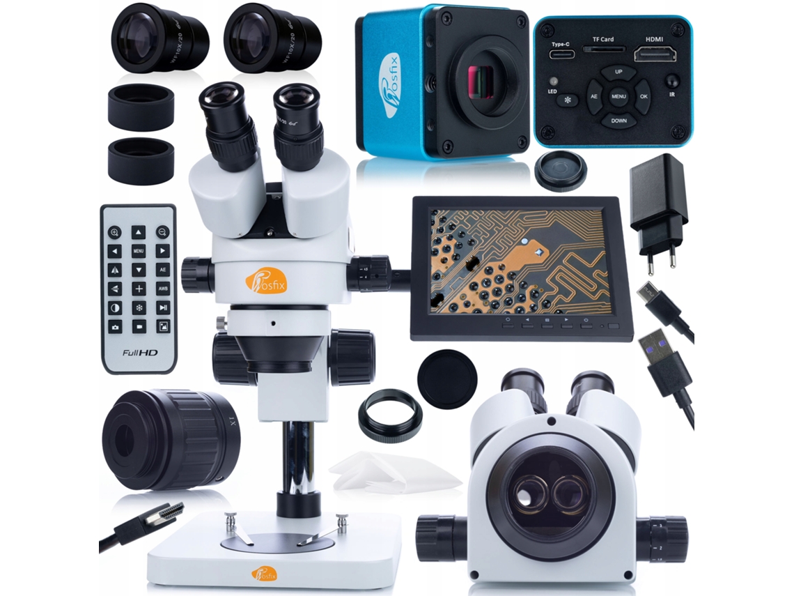 Microscopio Mercury Pro – Cámara de 8,29 MP + Pantalla de 8'' | Trinocular | Alta precisión