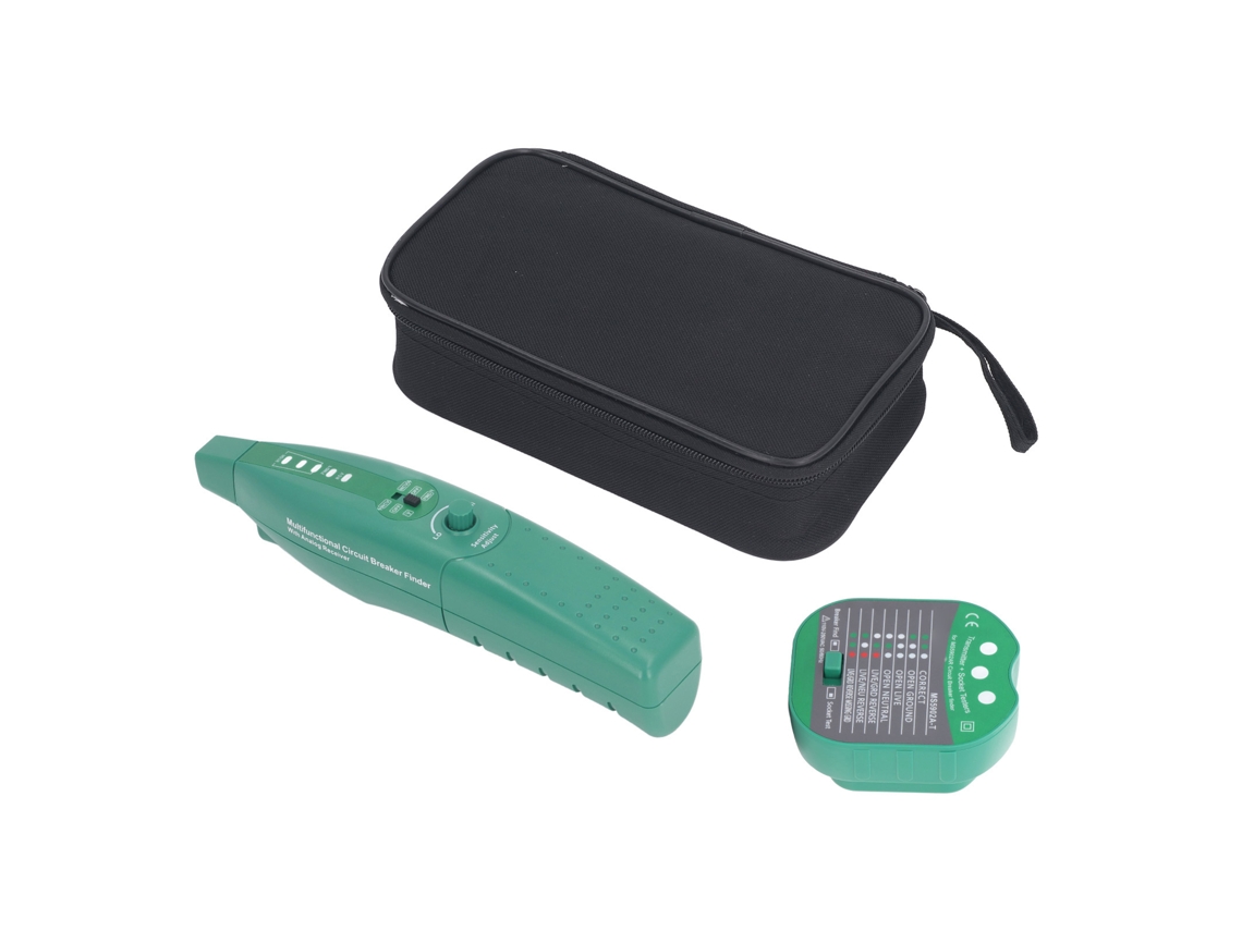 Localizador Automático De Disyuntores/probador De Tomacorrientes Gfci Con Linterna Y Bolsa De Almacenamiento.