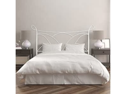 Cabecero de Forja Salvatore Color Blanco Cabezal para Cama de 135 Cm Cama Matrimonio FACTORY MUEBLES
