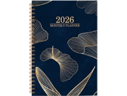 Agenda, Calendario 2026, Diario de escritura fluida, Planificador con pestañas mensuales, Para el hogar, la oficina y el estudio.