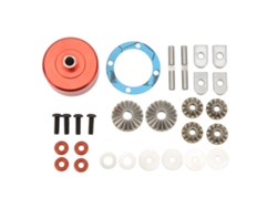 Conjunto De Diferencial Espiral Delantero Y Trasero, Aleación De Aluminio, Para Piezas De Vehículos Remotos, Serie Arrma 1/7 1/8, Rojo