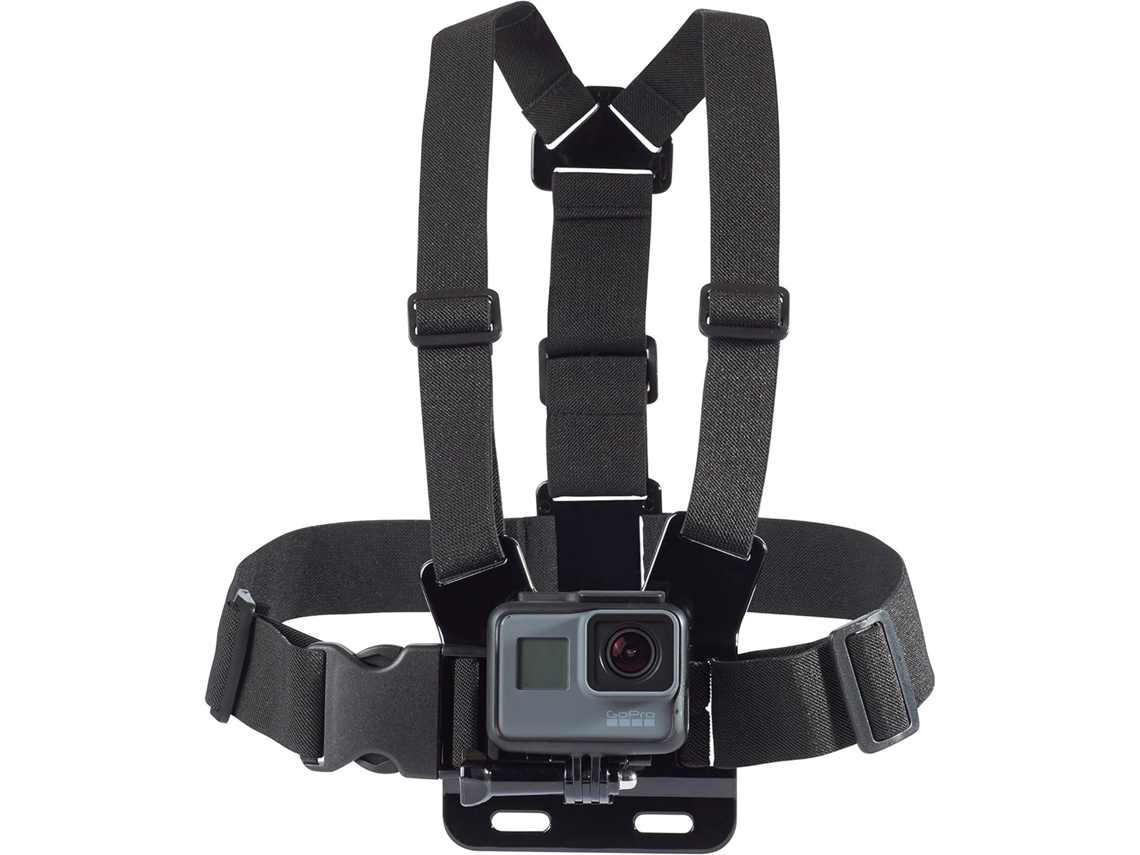 Modelo básico para GoPro y cámaras de acción, correa de pecho ajustable, ligero y cómodo, color negro SUNNY SPACES