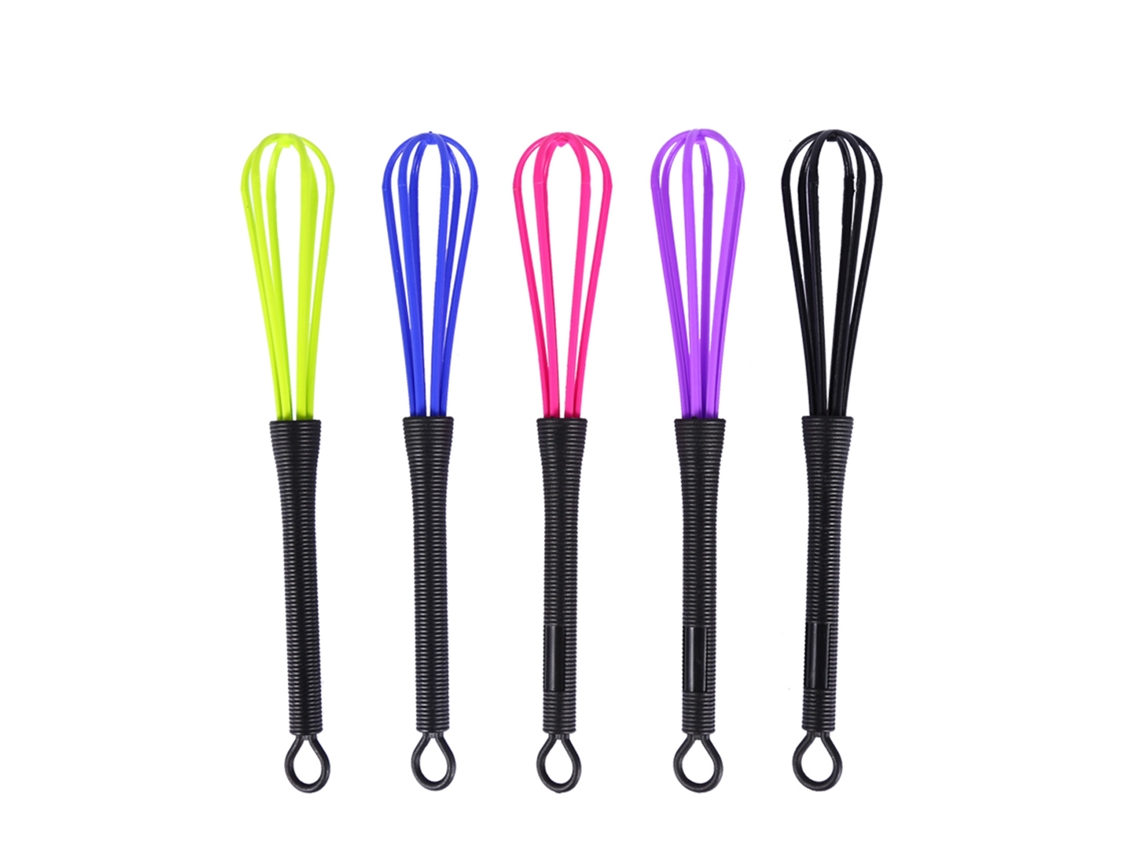 5 Unidades Batidor De Plástico Para Tinte De Pelo Salón Peluquería Herramienta Batidor De Globos Cocina Mezclador