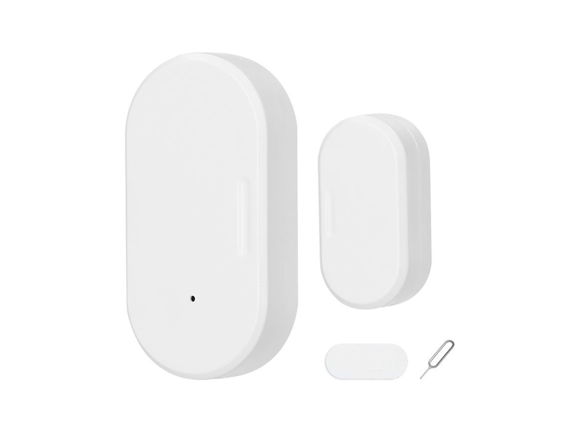 Sensor De Puerta Y Ventana Zigbee Inalámbrico Con Notificaciones App Y Enlace Inteligente Requiere Hub