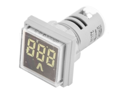 Indicador Digital Led De Voltaje Ca, Cuadrado, 60-500 V, Blanco, Para Medición De Señales Eléctricas.