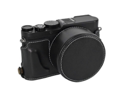 Funda protectora de cuero genuino compatible con la cámara Leica D Lux 8 con parasol Facpoet