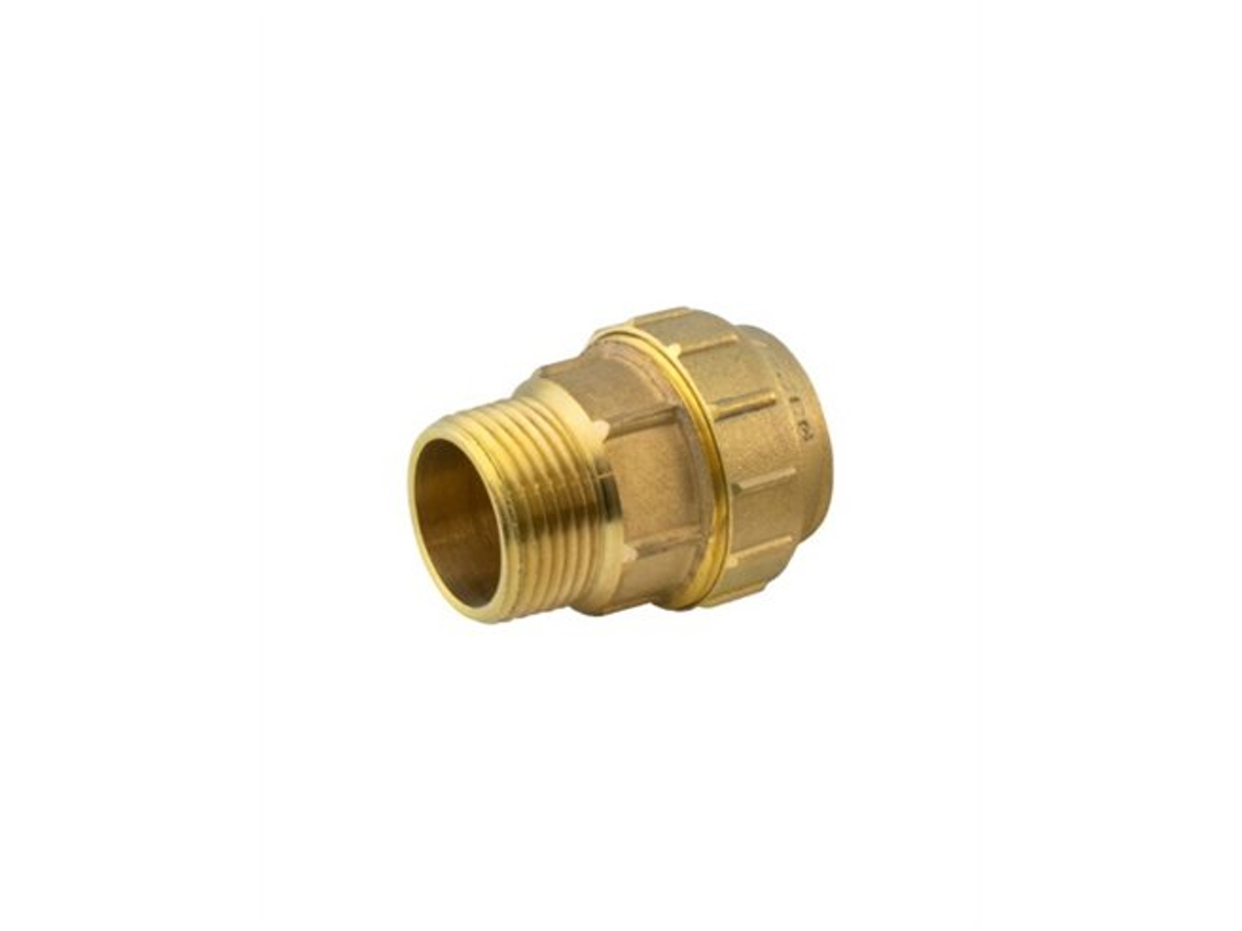 Enlace roscado de latón macho de 20 mm y 1/2", Genil