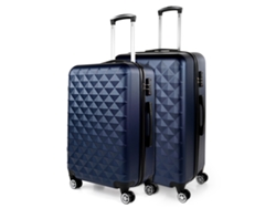 Juego De Maletas Rígidas Abs ITACA Diamond azul (49,5X77,5X27 Cm - 91L)