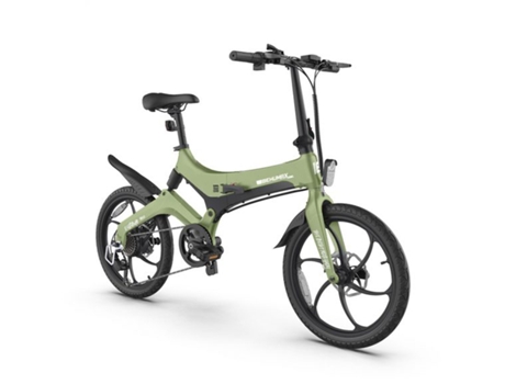 Bicicleta Eléctrica BEHUMAX E-Urban 890 Verde (Autonomía: 35 Km - Velocidad Máx: 25 Km/h)