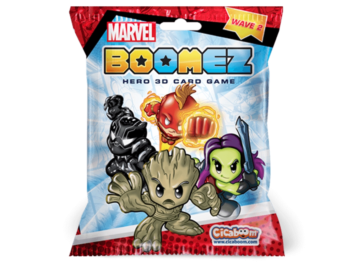 Sobre Marvel Boomez Serie 2 Con Carta Dado Y Personaje De Superhéroe P22