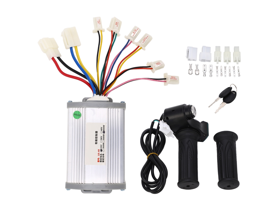 Jinwei-kit Controlador Motor De Escobillas 24v 800w Con Pantalla Digital Manija De Aceleración Para Bicicletas Eléctricas Scooters
