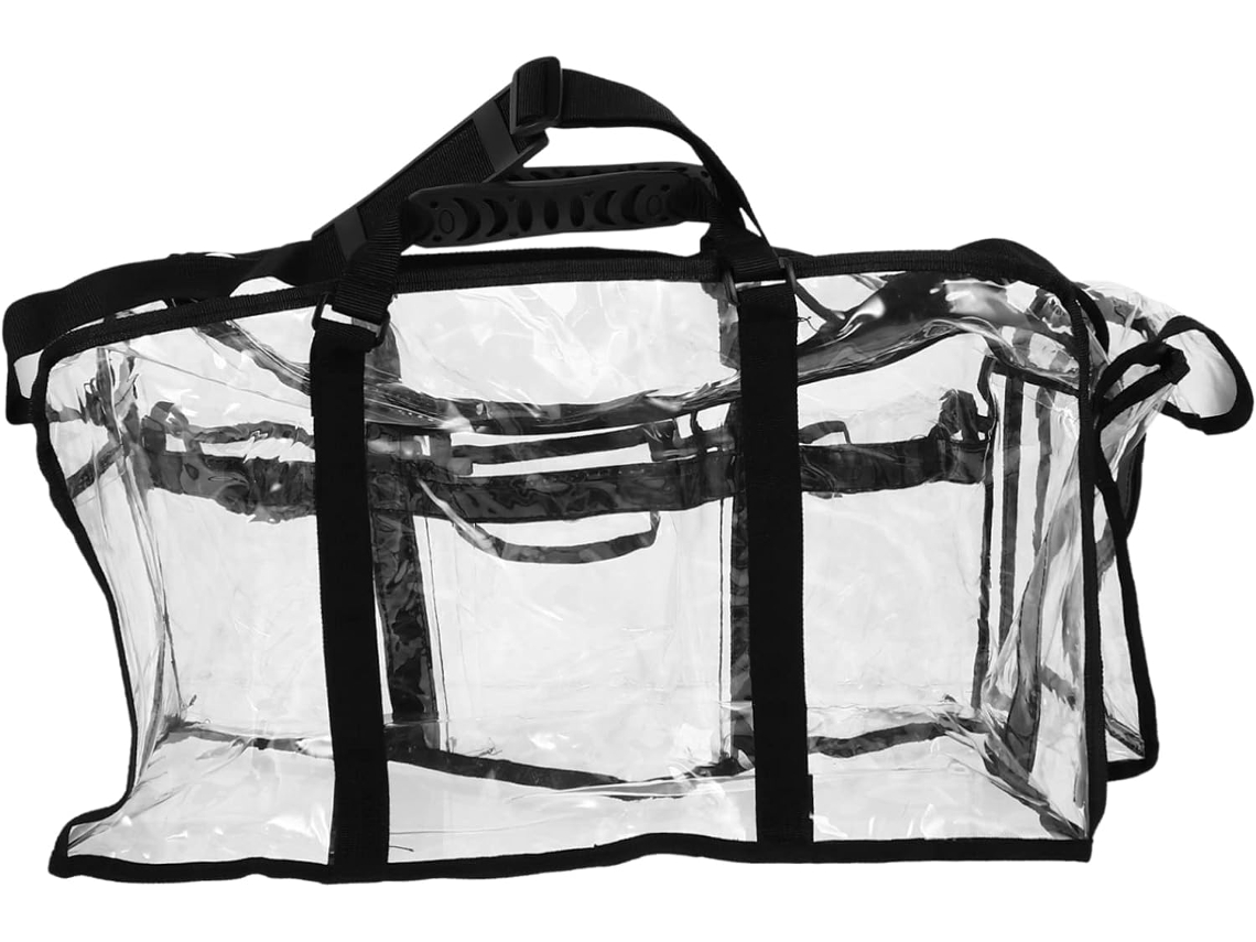 Bolsa De Viaje De Gran Capacidad, Neceser De Maquillaje Para Exteriores, Bolso De Mano De Pvc Resistente.