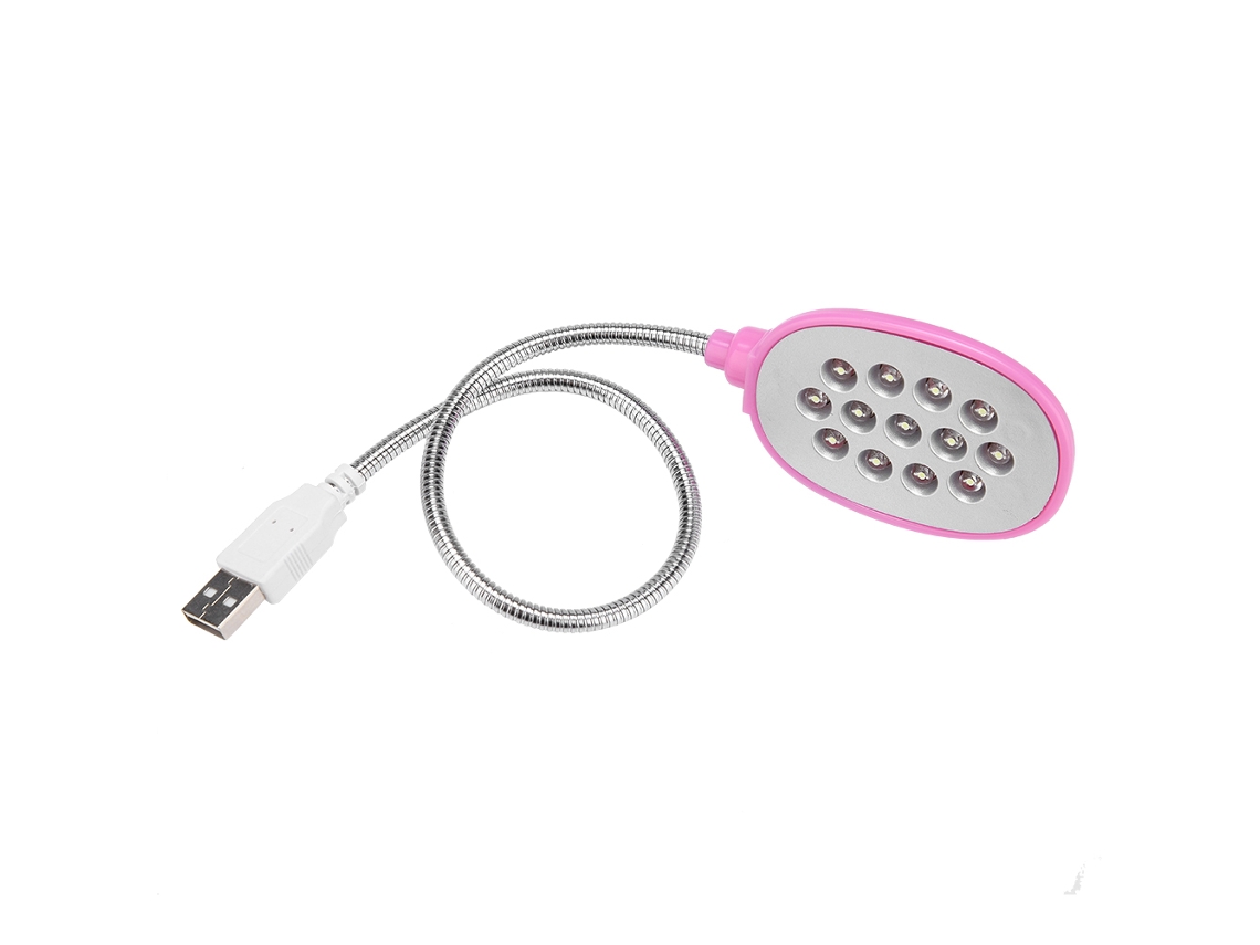 NEVEANCE Lámpara Nocturna Flexible con 13 LED USB para Ordenador Portátil Notebook PC - Azul