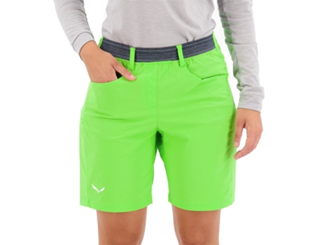 Calça SALEWA Calça Shorts Puez 3 Durastretch Verde L Mulher