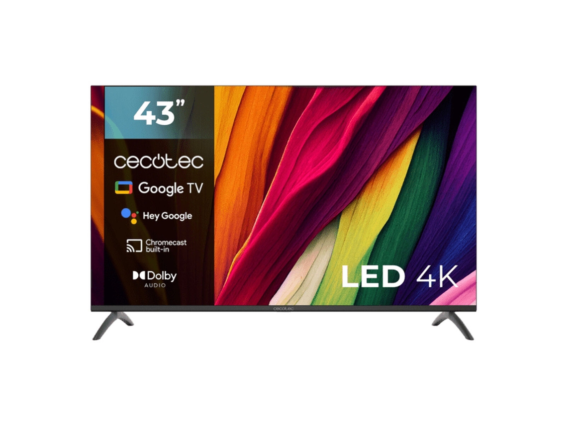 Smart TV CECOTEC ALU40043 (Negro - F - 43" - 4K Ultra HD)