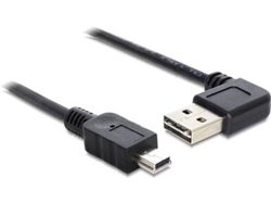Cable USB DELOCK USB A/Mini-USB A 2 m Macho/Macho Negro