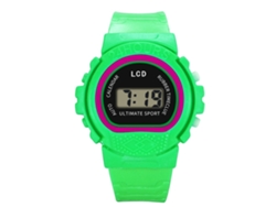 Reloj Unisex Informal De Cuarzo De Piel Sintética Naranja Con Estampado De Cielo Estrellado.