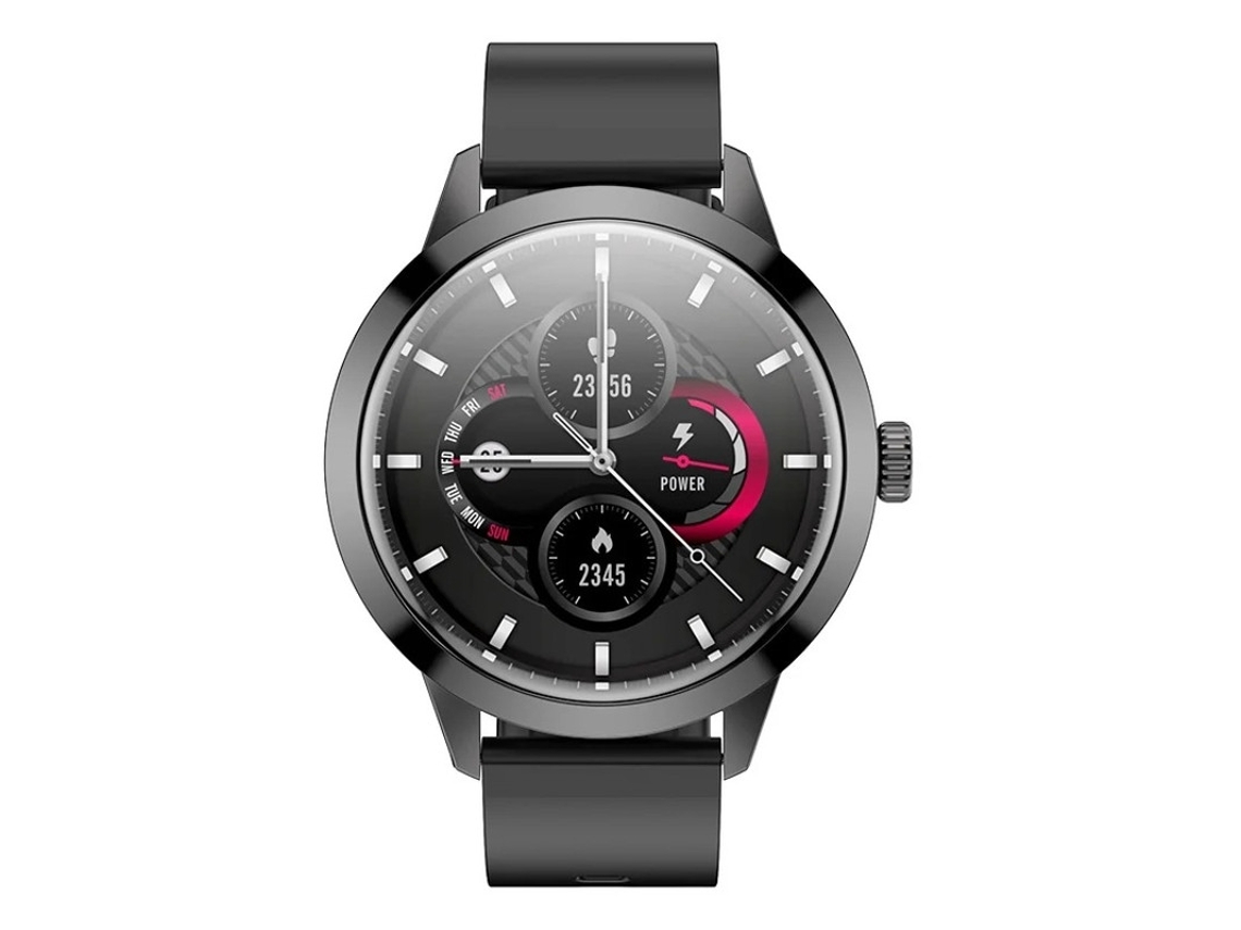 Reloj inteligente con pantalla AMOLED de 1.43", ranura para tarjetas, recordatorios de llamadas y mensajes con asistente de voz IA para Android e iOS Bestvite (negro)