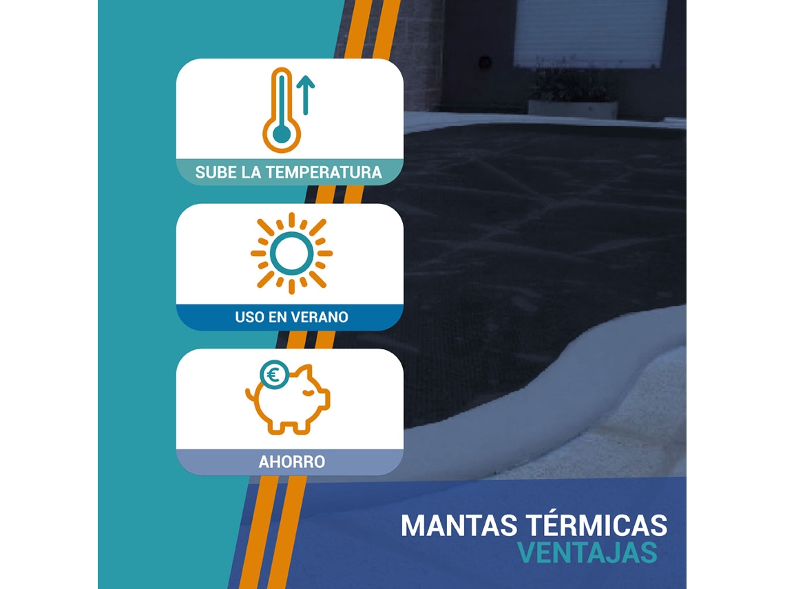 Manta térmica piscina AquaBubble Crystal BLACK 700 3.75 x 2.00 m PISCIHOGAR