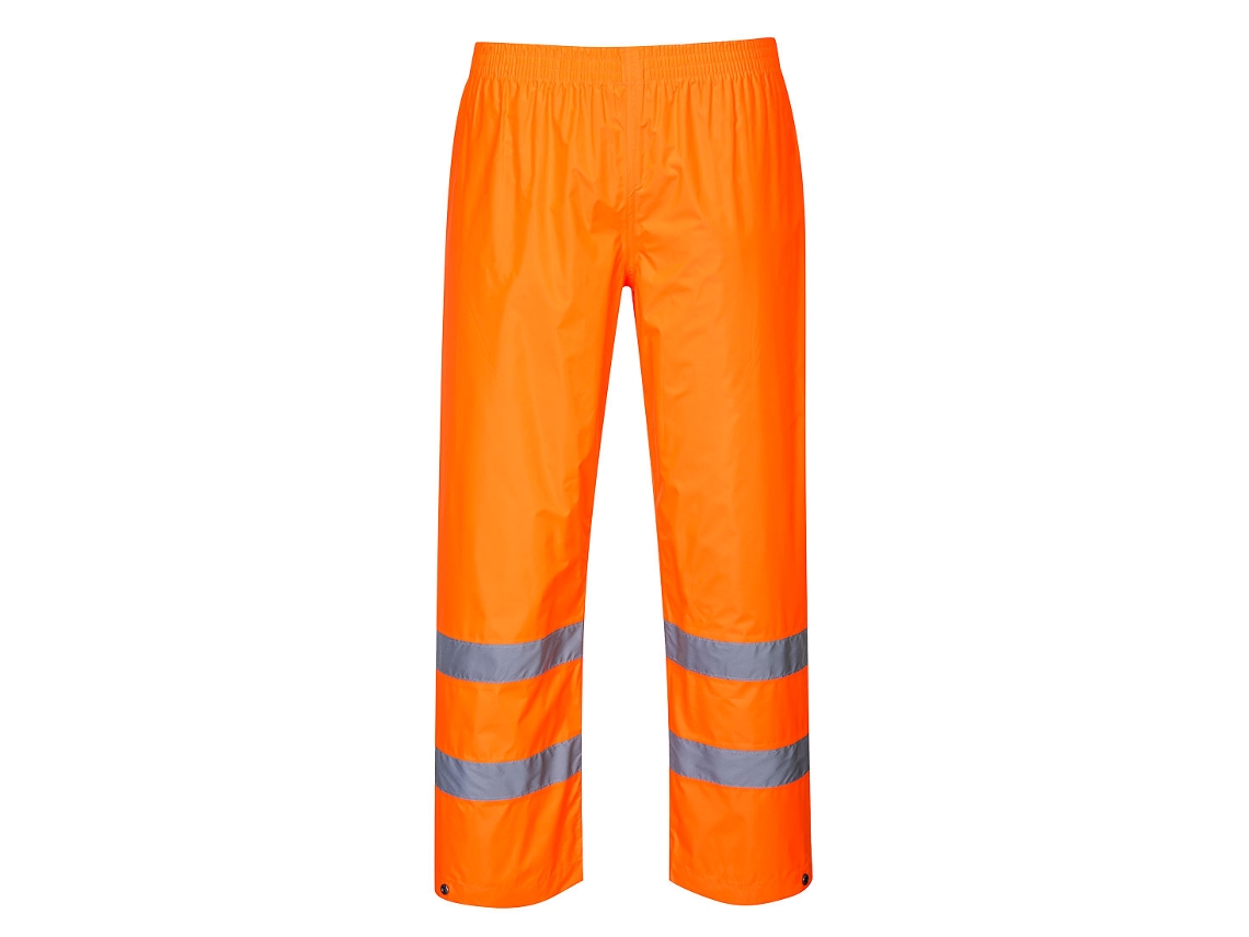 Pantalones De Alta Visibilidad Para Lluvia – Seguridad Y Comodidad Naranja / Xl