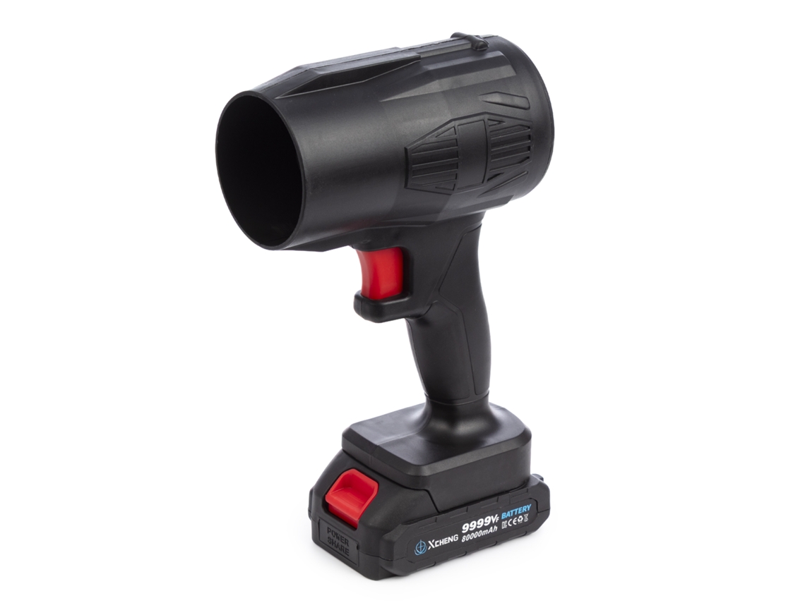 Soplador de aire inalámbrico de 21 V con batería de litio extraíble de 6500 mAh.