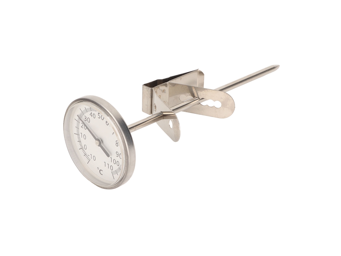 Sonda termométrica para horno de acero inoxidable con mango grande