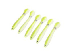 2026rebe-6 Pcs Cebos Suaves De Pesca Cebo De Loach Con Cola Oscilante 10cm 6g Bicolor